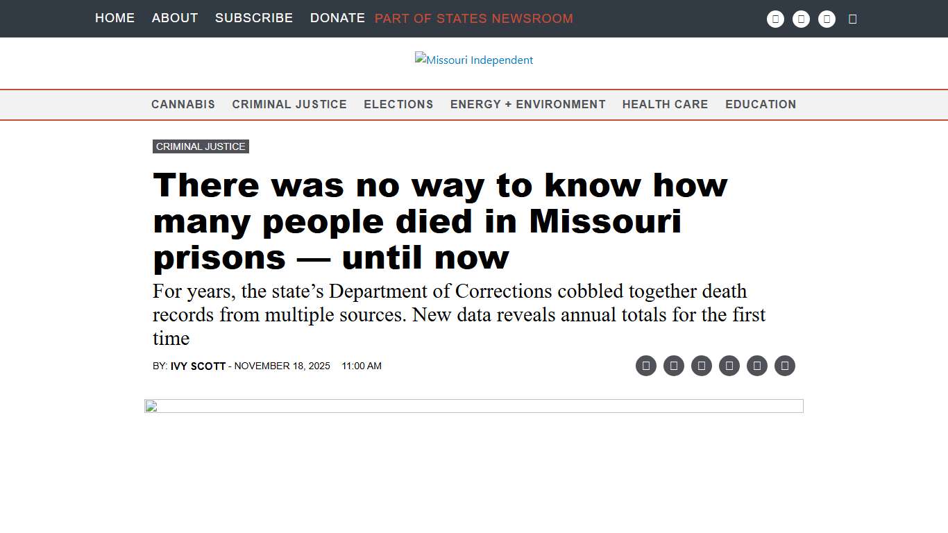 There was no way to know how many people died in Missouri prisons — until now • Missouri Independent
